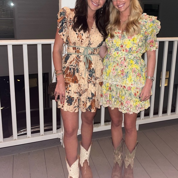 Ulla Johnson Marni Floral Print Ruffled Mini Dress in Size 2 - Picture 5 of 13